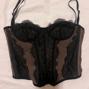 Urban outfitters black corset top size XS